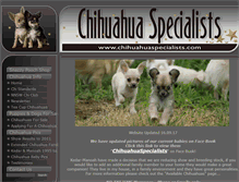 Tablet Screenshot of chihuahuaspecialists.com